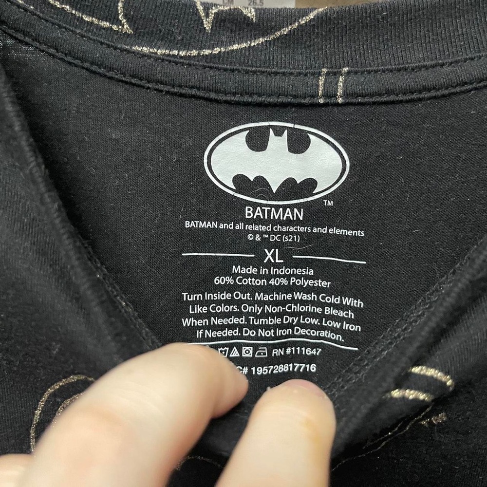 all over print AOP short sleeve Crewneck Batman symbol comics DC movie T-shirt - Picture 2 of 4